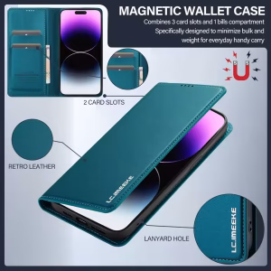 Premium Magnetic Flip Leather Phone Case for IPhone 25 Flip Leather Phone Case