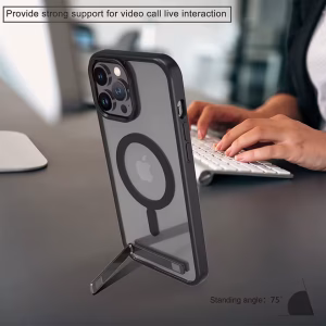 iPhone 16 Pro Max Case Magnetic Mobile Phone Case with Stand 13 iphone 16 pro max case