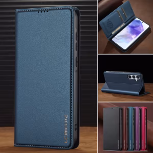Premium Magnetic Flip Leather Phone Case for IPhone 23 iphone 16 pro max case - flip
